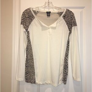 Longsleeve Lace Floral Design Top